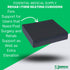 1 18" 16" 3" Essential Medical Supply Rehab Foam Seat Cushion - Denser Cushion for Office Chairs, Wheelchairs, and More