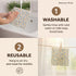 Reusable Beeswax Food Wraps 9-Pack, Organic Eco-Friendly Sustainable Plastic-Free for Sandwiches, Bread, Produce &