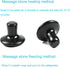 2 Pcs Mushroom Shaped Massage Stones, Natural Bian Stone Hot Rock for Spa Massage (2-L, Black)