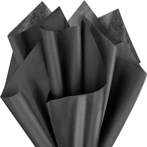 EUSOAR Black Wrapping Tissue Paper, 200pcs Present Packing Tissue Paper, 20x15 inches for DIY Crafts