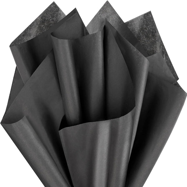 EUSOAR Black Wrapping Tissue Paper, 200pcs Present Packing Tissue Paper, 20x15 inches for DIY Crafts