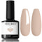 modelones Gel Nail Polish, 15ML Neutral Nude Soak Off LED Skin Tone Tan Color Nail Gel Polish for Home Manicure