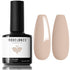 modelones Gel Nail Polish, 15ML Neutral Nude Soak Off LED Skin Tone Tan Color Nail Gel Polish for Home Manicure