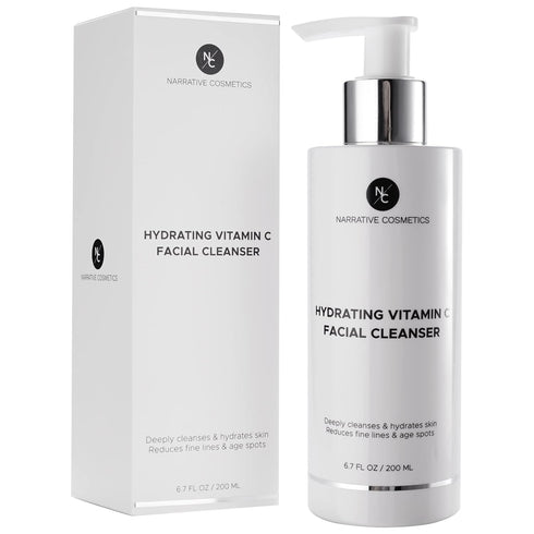 Vitamin C Face Wash Cleanser, Ultimate Water-Based Cleanser for Women, Anti-Aging, 6.7 Fl Oz (200ml)