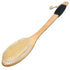 OWIIZI Wooden Curved Bath Brush with Long Handle - Antiskid Shower Brush for Exfoliating, Natural Bristle