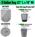 Small Trash Bags, 3 Gallon, 440 Count, Clear Plastic Wastebasket Liners for Home and Office Bins