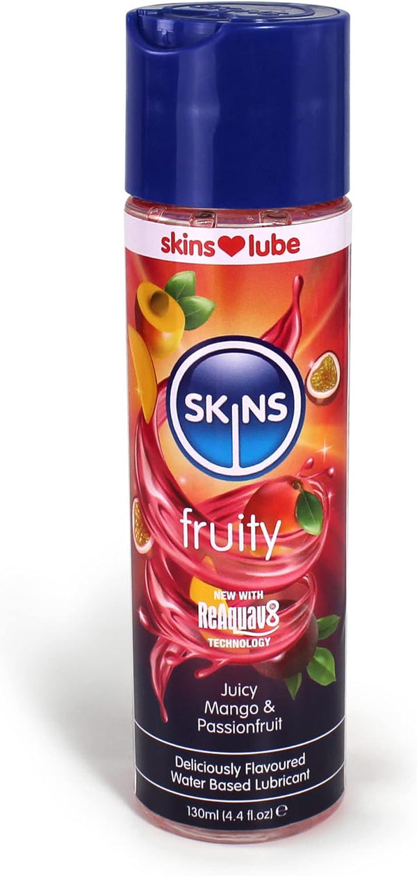 SKINS Mango & Passionfruit Flavoured Lube with ReAquav8 Technology Water Based lube
