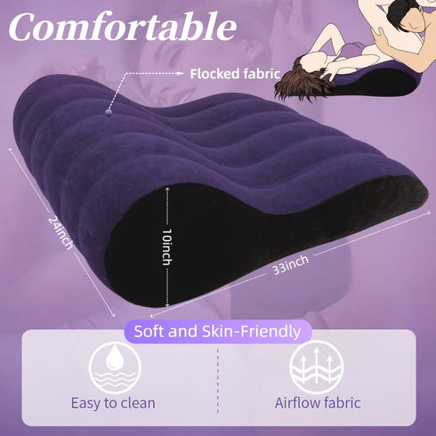 Traumhk Sex Sofa Sex Furniture Cushion Inflatable Sex Pillow Bondage Sex Toys for Deeper Position Support for Adult