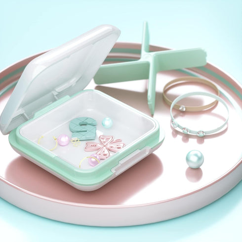 Small Pill Box, Travel Pill Case, Dtouayz Portable Medicine Organizer for Vitamins, Waterproof 4 Compartment Container