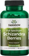 Swanson Full Spectrum Schizandra Berries | 90 Capsules | Herbal Supplement for Stress Support & Liver Health