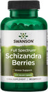 Swanson Full Spectrum Schizandra Berries | 90 Capsules | Herbal Supplement for Stress Support & Liver Health