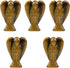 mookaitedecor Set of 5 Assorted Crystal Angel Figurines, 1.5 inch Mini Guardian Angel Statue for Home Decoration
