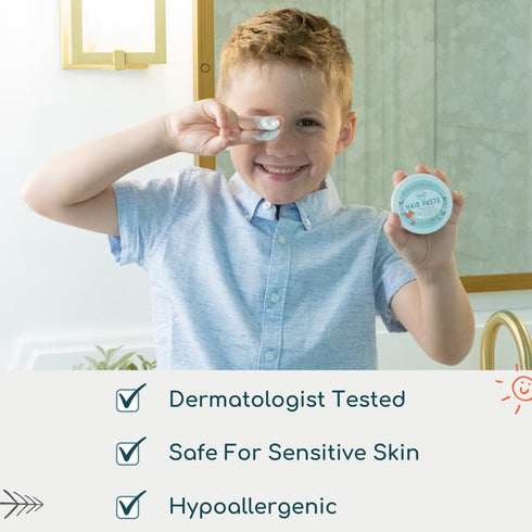LANE & CO. Hair Paste - Plant-Based Styling Gel for Kids, Toddlers, Babies - 2oz Natural & Organic Formula, Non-Sticky