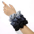 Silk Satin Scrunchies for Women, Big Hair Ties, No Crease Ponytail Holder, Soft Elastic Hair Bands, Blue