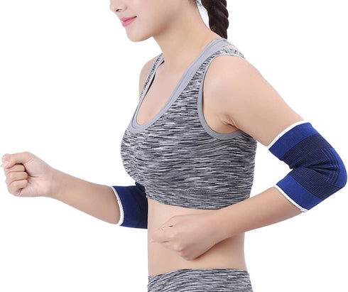 Elbow Compression Sleeves, Arm Support Sleeves for Sports Protection and Pain Relief, 1 Pair, Tennis Golfer's Elbow