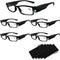 Reading Glasses Bright LED Readers with Lights, Lighted Magnifier Nighttime Reader Compact Full Frame Eyewear, 5PCS