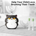 PVOGRT 360-Degree IPX7 Auto Sonic Baby Toothbrush Cartoon Dinosaur Kids U Shaped Electric Toothbrush Cleaning