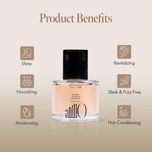 Black Tea Nourishing Hair Essence, Vegan Hair Essence Oil with Premium Black Tea, Green Tea Oil, Protein & Biotin for