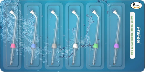 Replacement Tips for Waterpik Water Flosser, 6 Plaque Seeker Tips