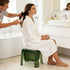 Generic Shower Stool - Clear Bathroom Bench with Storage Space,Seat for Shower - for Bathroom Kitchen Bedside Vanity