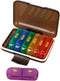HOOWIFFY Weekly Pill Organizer Medicine Case 7-Day Multi-Grid Portable Small Organizer with Reminder