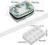 Skerhhux 7 Plant Tree Green Pill Case Travel Pill Organizer Weekly Day Portable with Zipper Medicine Box Pill Case
