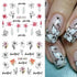 12 Sheets Lily Flowers Nail Stickers, Water Transfer Decals for Spring Floral Nail Art Design