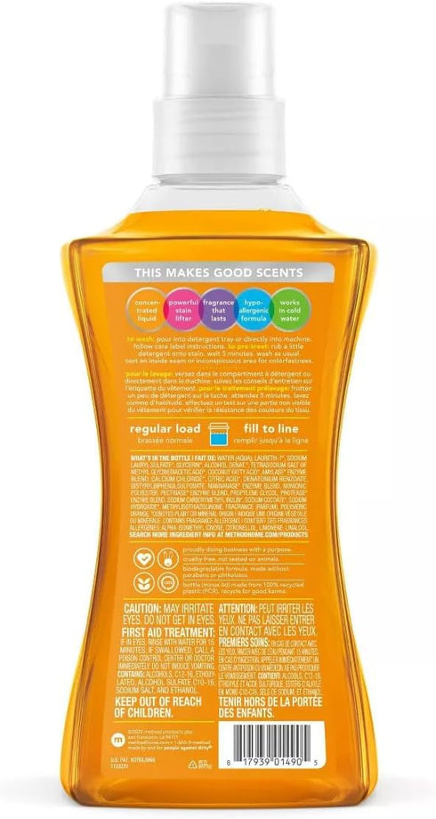 Method 66 53.5 oz Ginger Mango Concentrated Liquid Laundry Detergent Loads - fl