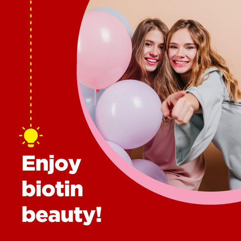 Biotin Gummies for Hair and Nail Growth, 5000mcg per Serving for Hair Care, Skin Care, and Nail Care