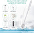 Silicone Bottle Brush, Long Handle Flexible Cleaner for Narrow Neck Containers, Water Cups, Baby Bottles, and Glassware