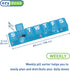 EZY DOSE Weekly (7-Day) Pill Organizer, Vitamin Case and Medicine Box, X-Small Compartments