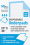 Metro Source Disposable Underpads, 23x36 inches, 150 Count, Highly Absorbent with Waterproof Backing, for