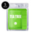 LAPCOS Tea Tree Sheet Mask, Daily Soothing Face Mask, Treats Acne & Clears Pores, Korean Beauty Favorite, 5-Pack
