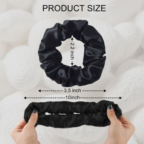 ZIMASILK 100% Mulberry Silk Hair Scrunchies, Best for Women and Girls, 19 Momme Elastic Hair Bands for Ponytail Holder