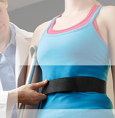 EMI 60" Gait Transfer Belt – Pink Polyester with Metal Buckle | Mobility Aid for Seniors and Physical Therapy