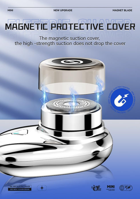 NiTa HyHy Mini Portable Shaver — IPX7 Waterproof, Strong Shaving, 1-Button Wet&Dry Electric Razor for Daily Use & Gifts