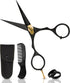 Premium Hand-Forged Japanese Steel Hair Beard Moustache Scissors, 5.5 Inch for Grooming
