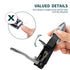 Nail Clippers with Catcher, No Splash Fingernail Toenail Clippers with Sharp Curved Blade and Glass Nail File