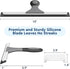 Detachable Silicon Shower Squeegee for Glass, Door, Mirror, Windows & Tile Walls, Portable Clean Tools with Hook &