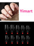 YIMART Coffin Fake Nails 500pcs Ballerina Acrylic Nails Full Cover, Ballet Shape Artificial False Nail Tips for