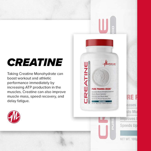 Metabolic Nutrition Creatine Powder, 100 Grams