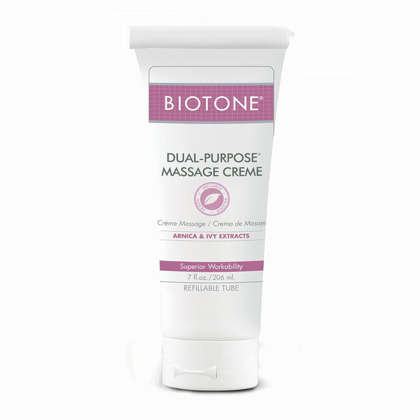 BIOTONE Dual-Purpose Massage Crème with Arnica and Ivy Extracts, Luxurious Feel, Effortless Glide