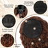 Ponytail Extension, Curly Drawstring Ponytail for Women, 18 Inch Natural Fluffy Synthetic Hairpiece
