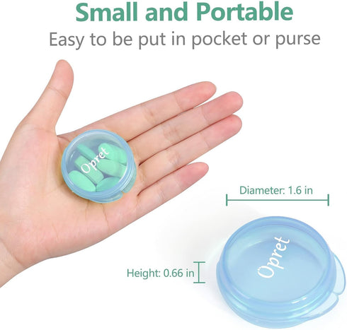 Opret Small Pill Box (3 Pcs), Cute Portable Pill Case for Travel, Medicine Storage Container, Rose, Blue, Purple