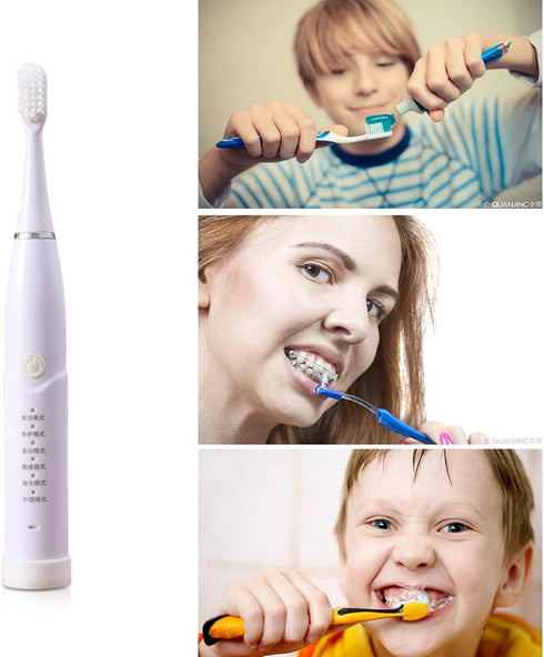 Rechargeable Smart Toothbrush for Sensitive Gums - Multiple Modes & Brush Heads