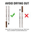 Music Flower Liquid Eyebrow Pen - Waterproof Brow Pencil with Micro-Fork Tip, Smudgeproof, Reddish Brown