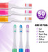 Travel Toothbrushes, Mini Firm Toothbrush with Cover, Adults Travel Toothbrush Kit, 50 Pack Medium