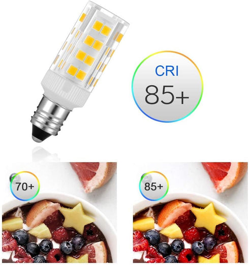 T Type LED Light Bulb Mirror Bulbs, Soft Warm White 3K, 25W Lighted Mirror Replacement Bulbs, 2 Pack