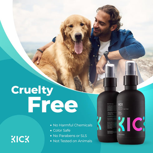 Kick Sea Salt Spray for Men, Natural Texture and Volume Hair Spray for Beach Wave and Surfer Hair Style - 200ml