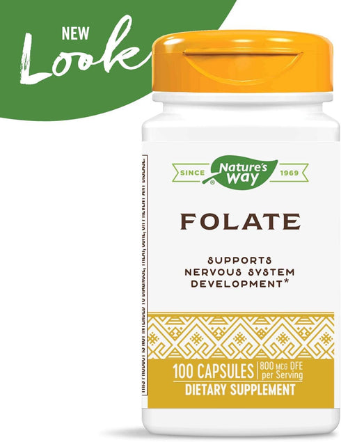 Nature's Way Folic Acid, 800 mcg DFE per Serving, 100 Capsules